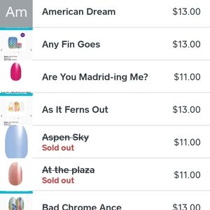 Color street nails bundle of 8